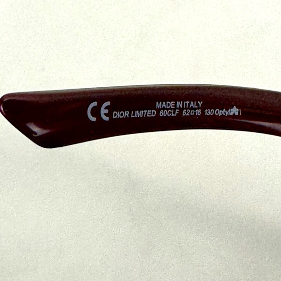 Dior Limited Red Swarovski Crystals Oval Gradient Lens Acetate Sunglasses - Picture 14 of 14